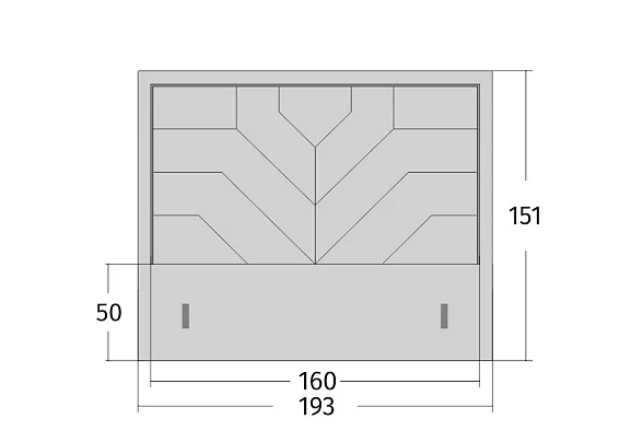 Изголовье Madera Silver (Мадера Сильвер)